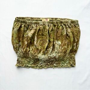 Urban Outfitters Abstract Tube Top Bohemian Groovy Retro Indie 🌿 Size Small